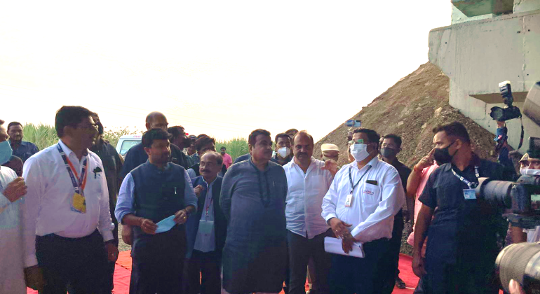 Inauguration of Bridge by Hon’ble Minister Shri Nitinji Gadkari on 25th November 2021
